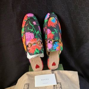 Limited Edition Gucci x Ken Scott Princeton Floral Slipper Size 37
